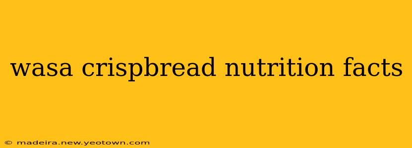 wasa crispbread nutrition facts