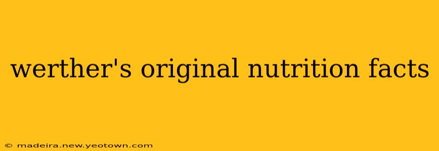 werther's original nutrition facts