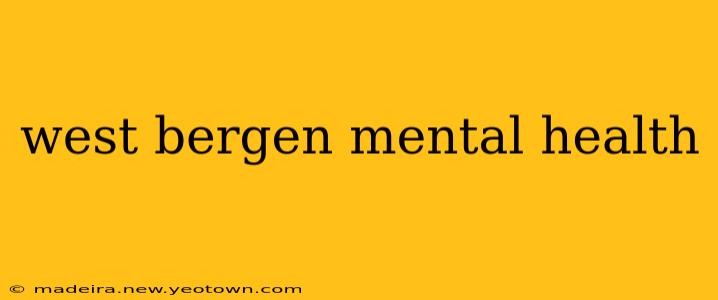 west bergen mental health