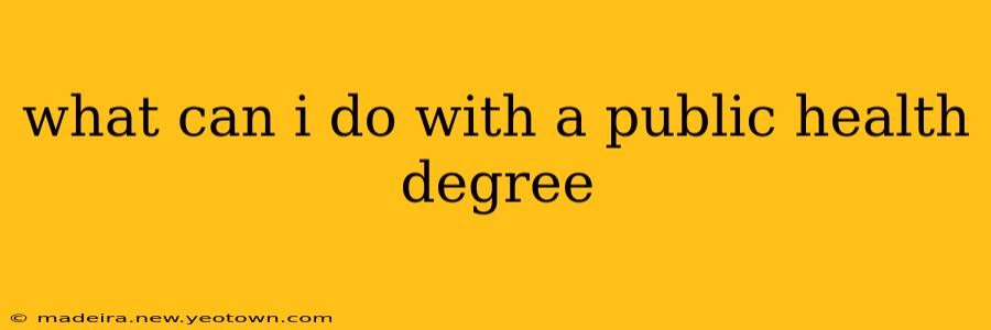 what can i do with a public health degree