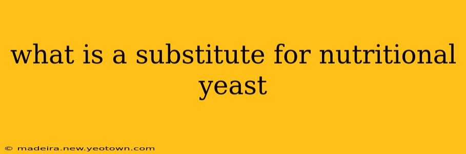 what is a substitute for nutritional yeast