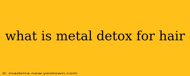 what is metal detox for hair