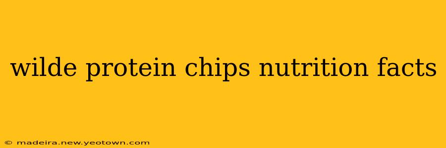 wilde protein chips nutrition facts