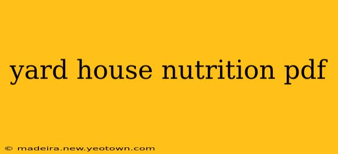 yard house nutrition pdf