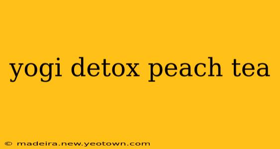 yogi detox peach tea