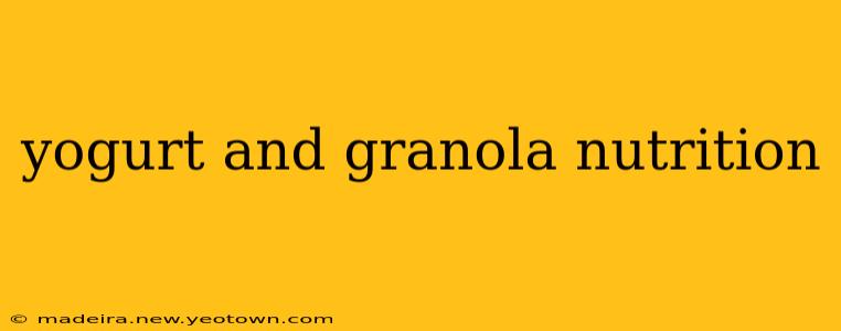 yogurt and granola nutrition
