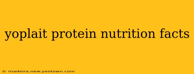 yoplait protein nutrition facts