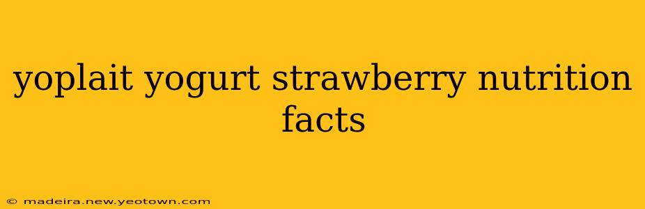 yoplait yogurt strawberry nutrition facts