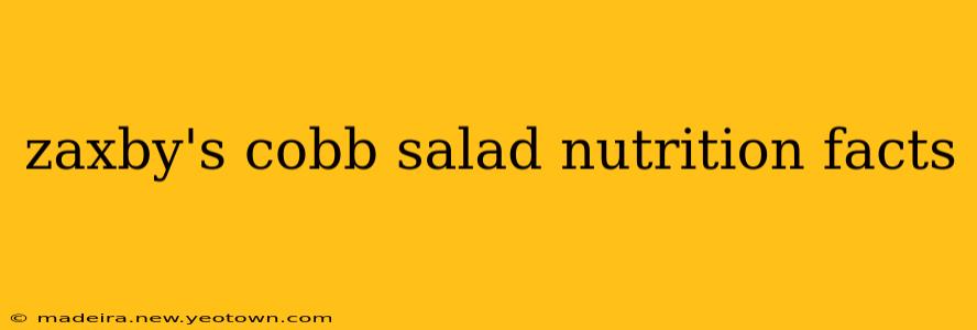 zaxby's cobb salad nutrition facts